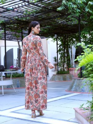 3 BUTTON LONG DRESS