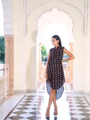 Sleek Black Short Dress